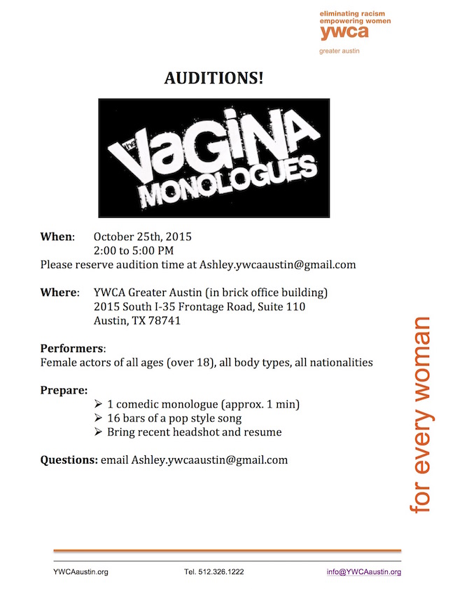 The Vagina Monologues By YWCA Austin CTX Live Theatre