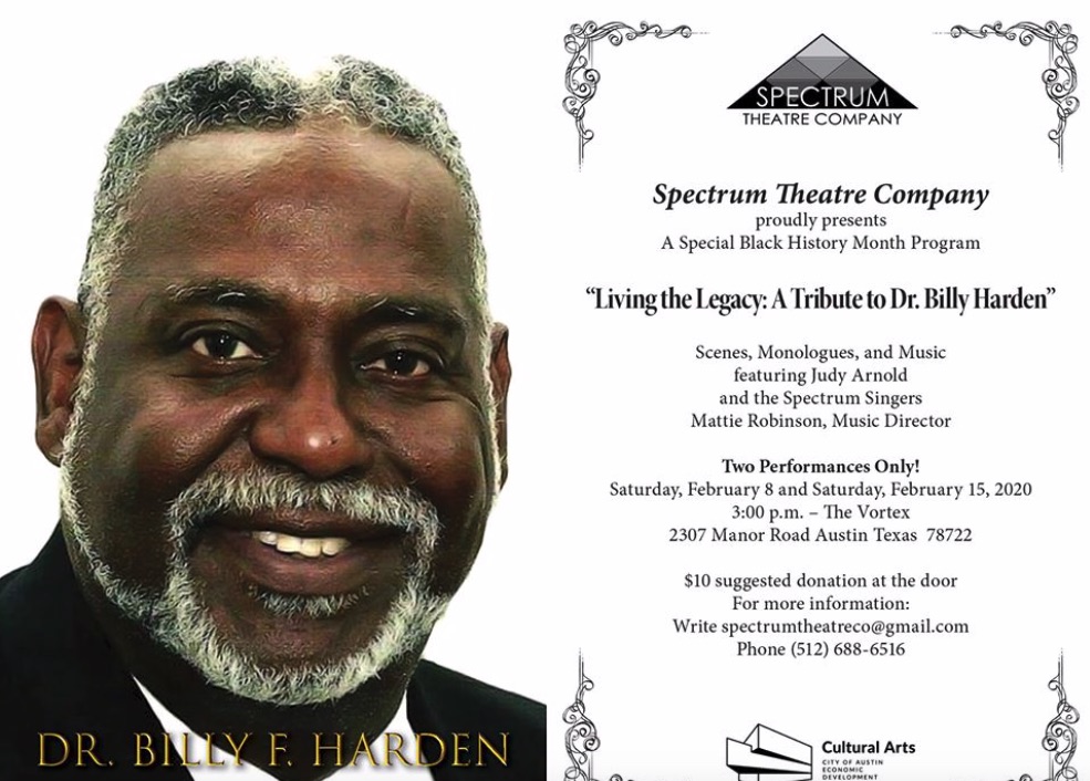 Living the Legacy - A Tribute to Dr. Billy Harden by Spectrum Theatre Company