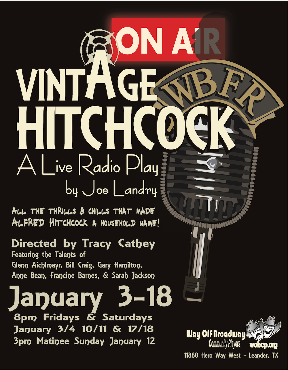 Vintage Hitchcock: A Live Radio Play by Way Off Broadway Community Players