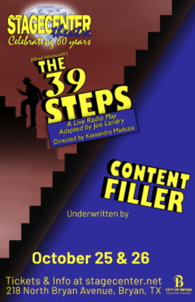 The 39 Steps: A Live Radio Play by StageCenter Community Theatre