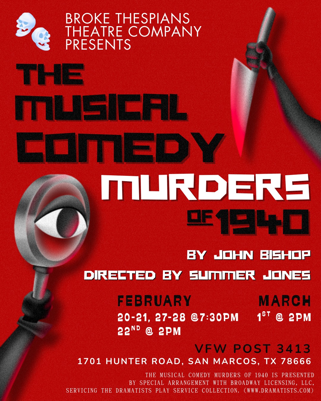 The Musical Comedy Murders of 1940 by Broke Thespians Theatre Company
