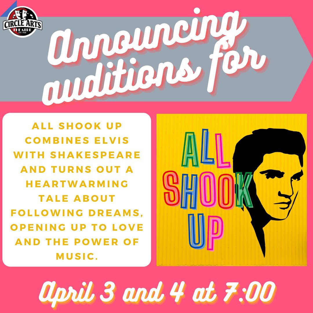 Auditions for All Shook Up, the Elvis Presley musical, by Circle Arts Theatre