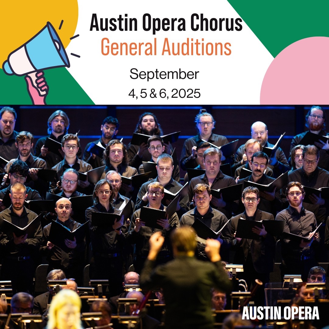 CTX4153. Auditions for upcoming season, by Austin Opera
