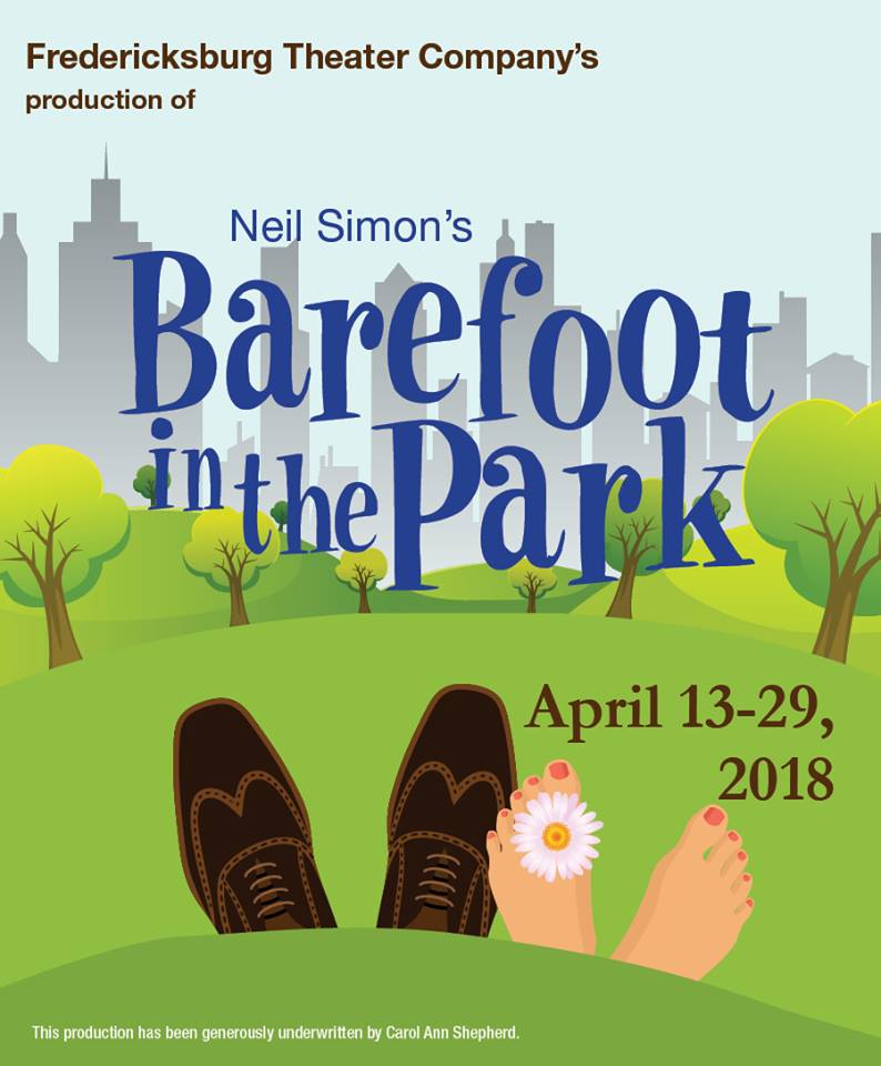 Barefoot in the Park by Fredericksburg Theater Company (FTC)