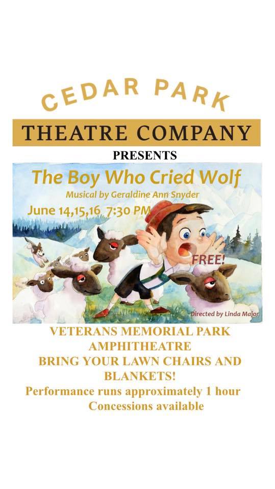 The Boy Who Cried Wolf by Cedar Park Theatre Company