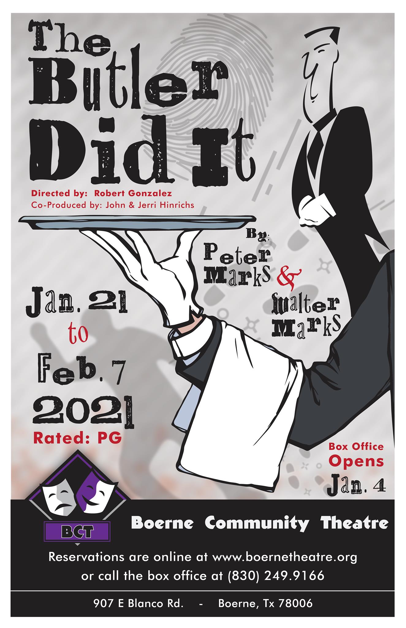 The Butler Did It by Boerne Community Theatre