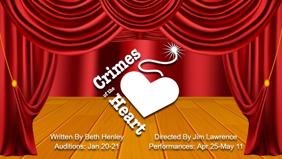 CTX3964. Auditions for Crimes of the Heart, by Navasota Theatre Alliance