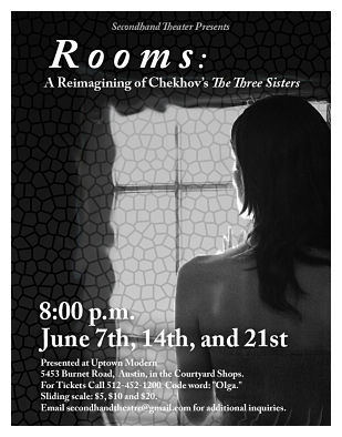 Rooms, a re-imagning of Chekhov's 'The Three Sisters' by Secondhand Theatre