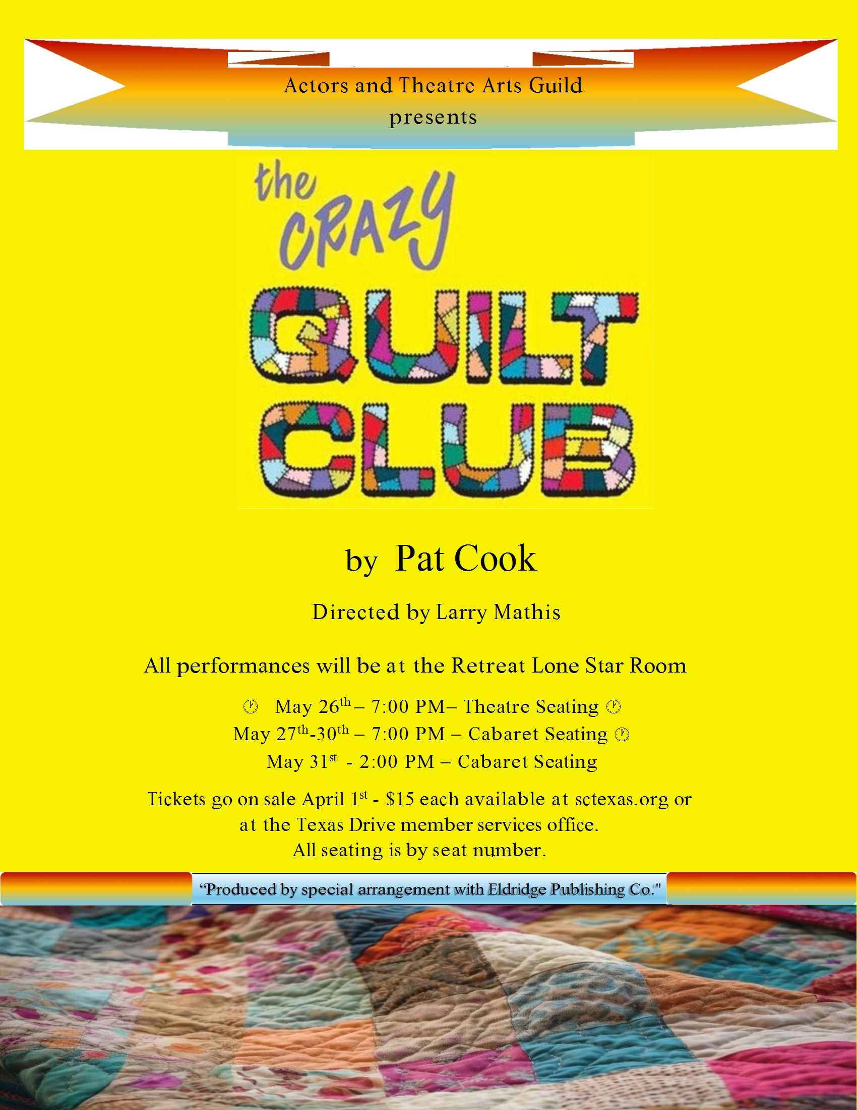 The Crazy Quilt Club by Actors and Theatre Arts Guild, Sun City