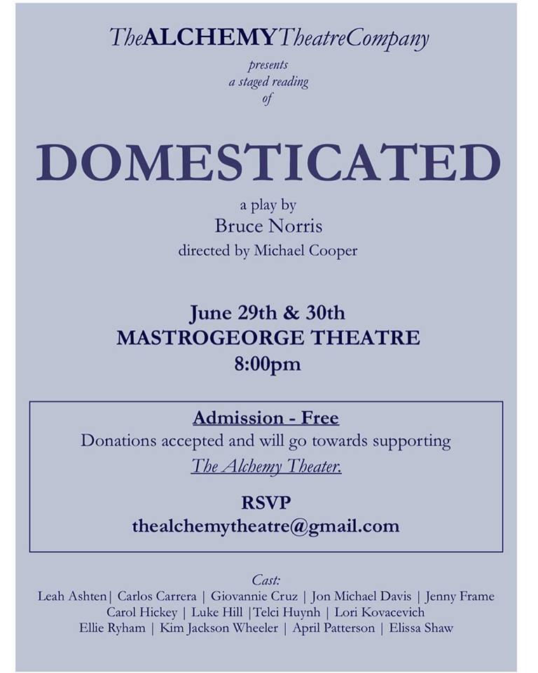 Domesticated by Alchemy Theatre Company