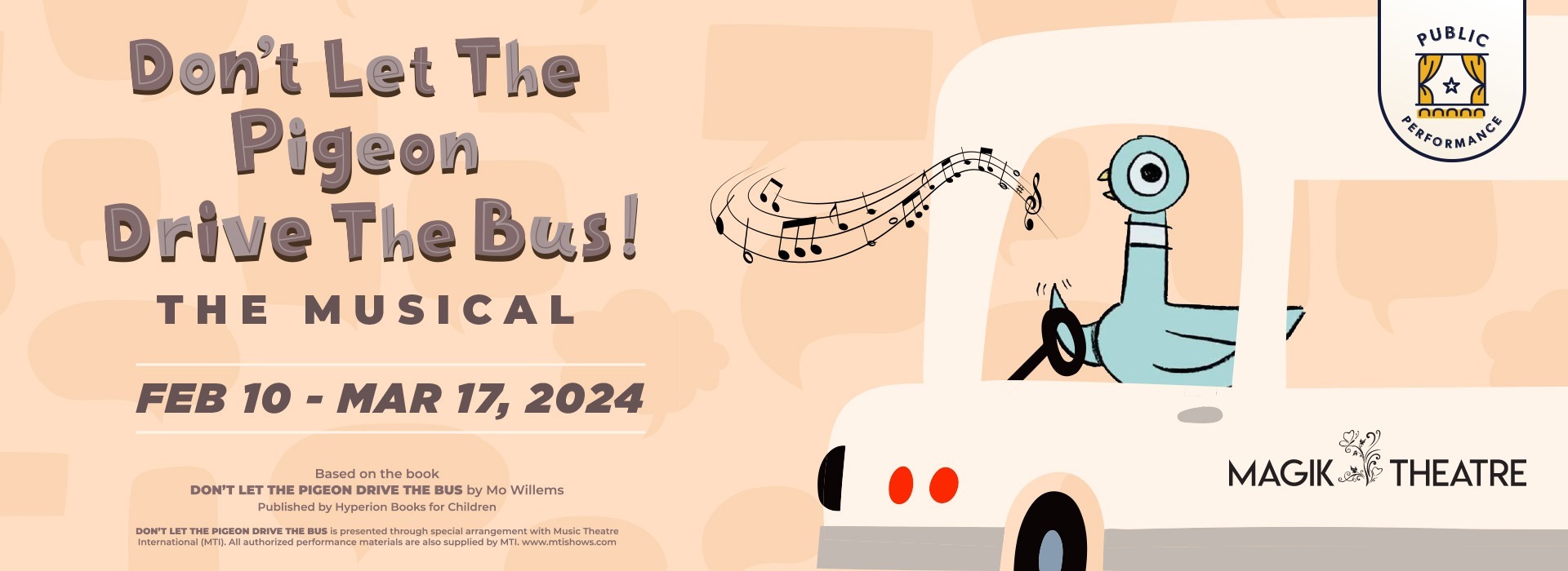 Don't Let the Pigeon Drive the Bus! by Magik Theatre