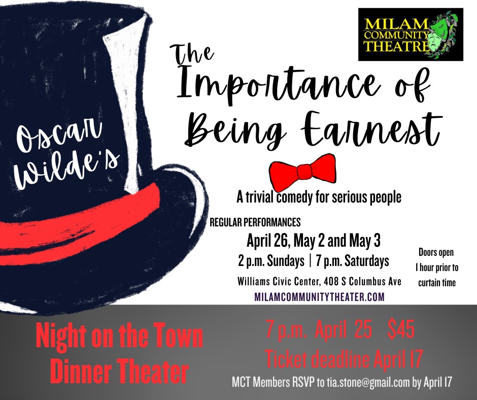 The Importance of Being Earnest by Milam Community Theatre