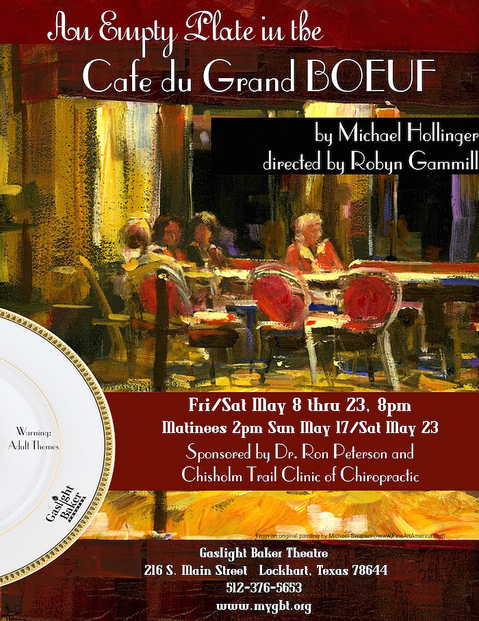 An Empty Plate in the Cafe du Grand Boeuf by Gaslight Baker Theatre