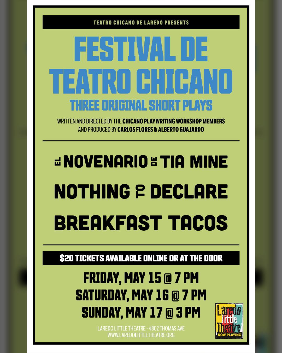 Festival de Teatro Chicano by Laredo Little Theatre