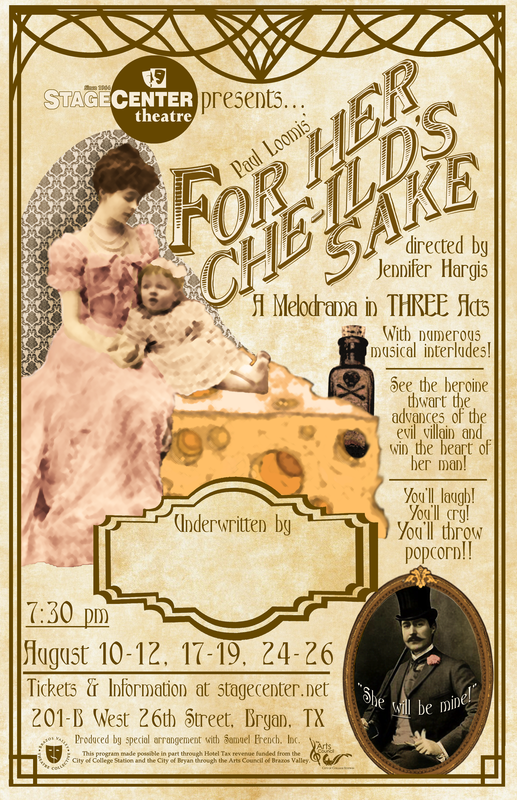 For Her Che-ild's Sake, melodrama by StageCenter Community Theatre