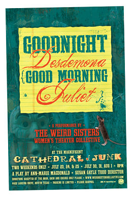 Good Night Desdemona, Good Morning Juliet by Weird Sisters Women's Theater Collective