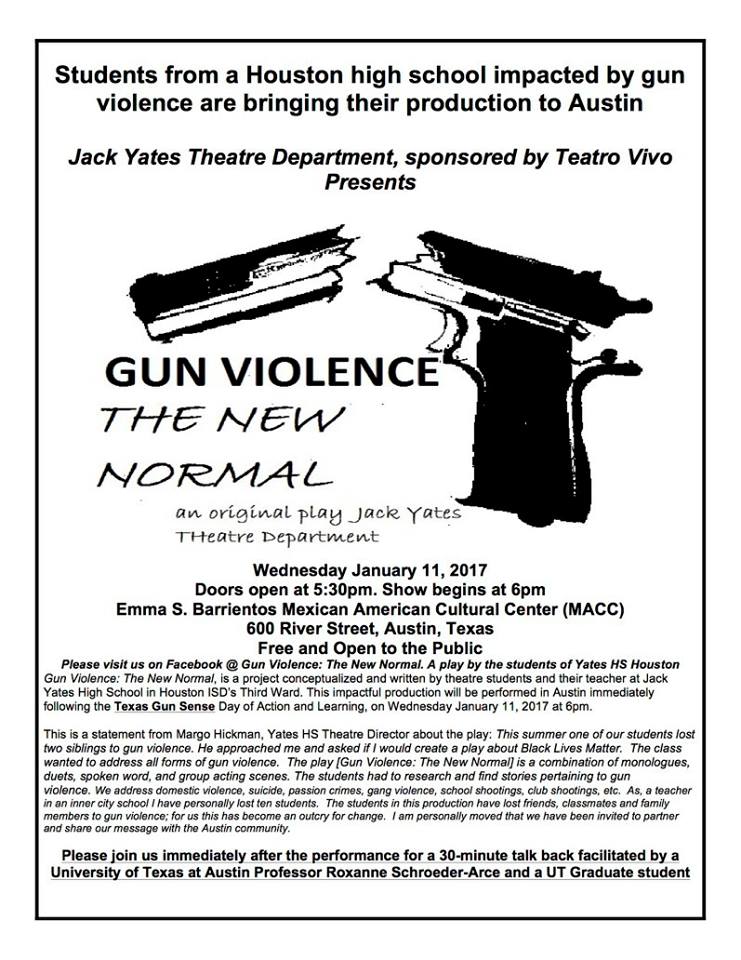 Gun Violence: The New Normal by Teatro Vivo