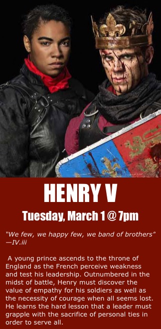 Henry V by American Shakespeare Center touring company