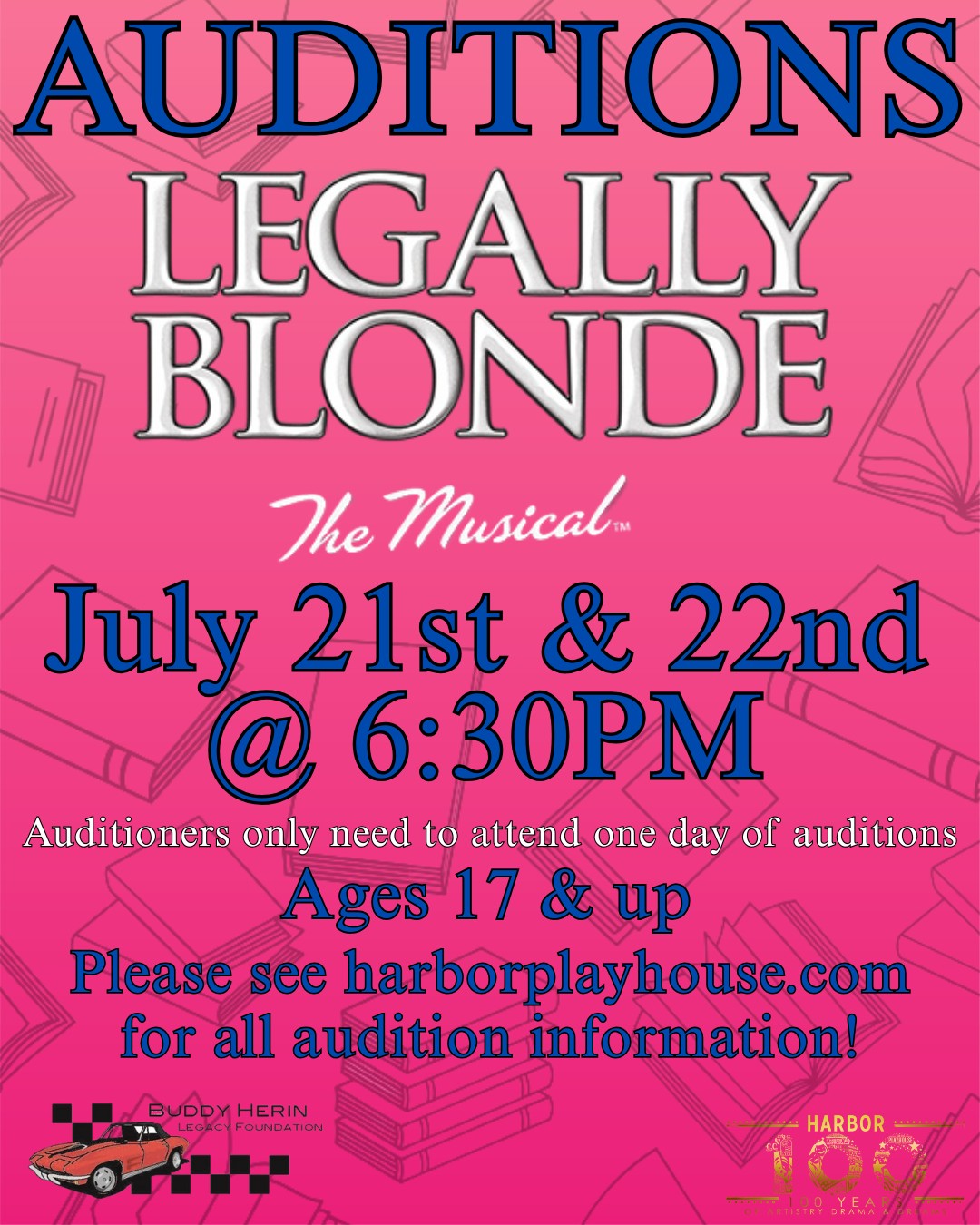 CTX4114. Auditions for Legally Blonde, the musical, by Harbor Playhouse, Corpus Christi