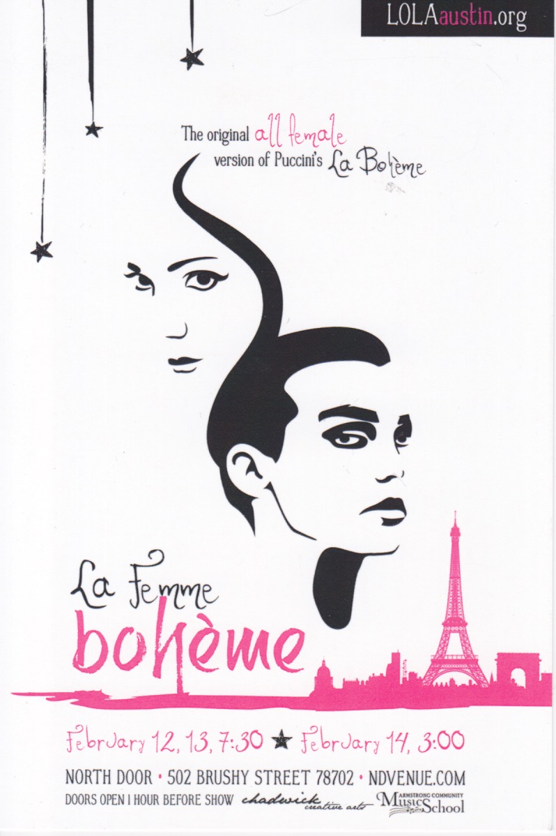 La Femme Bohème by Local Opera Local Artists - LOLA