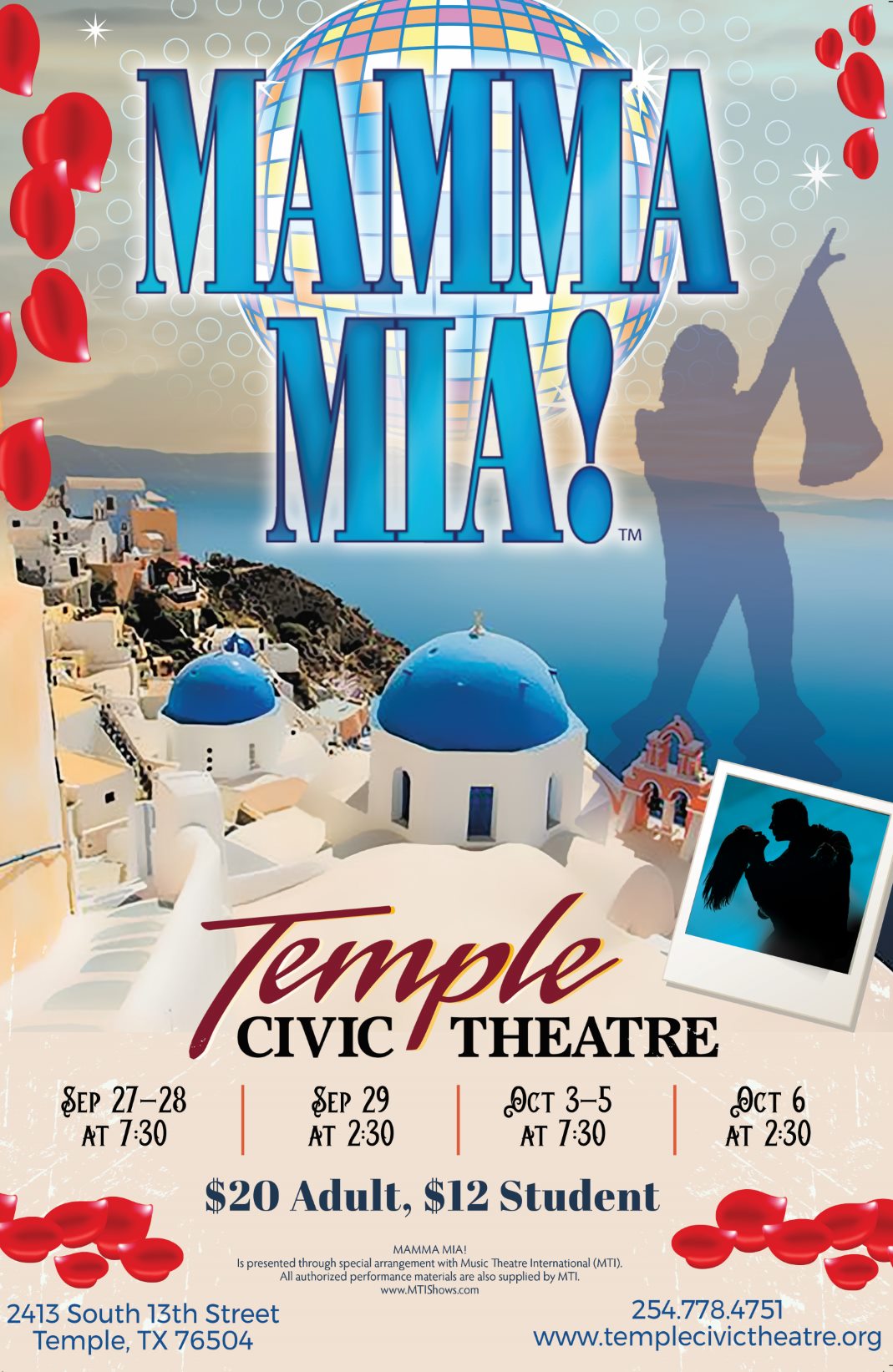 Mamma Mia! by Temple Civic Theatre