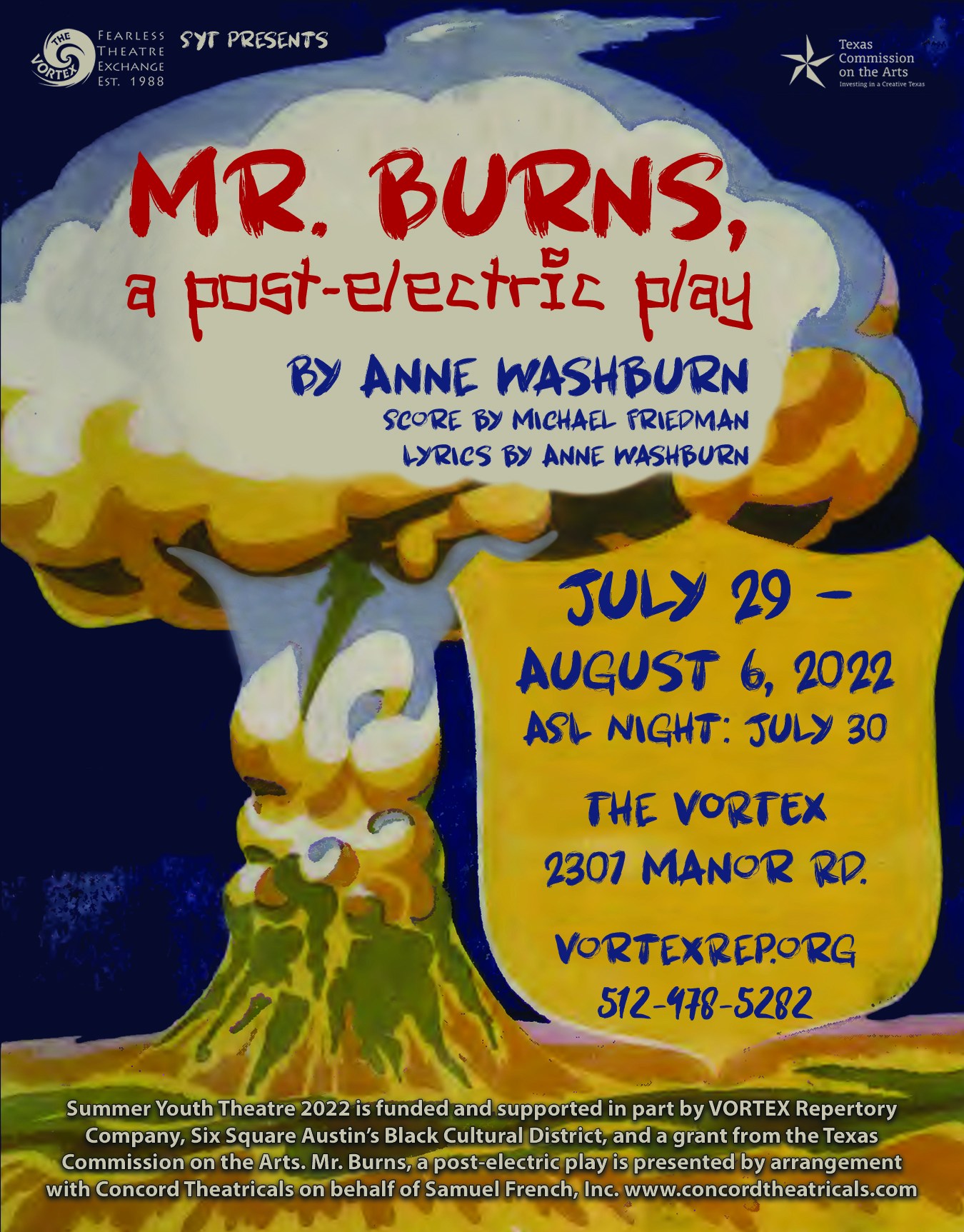 Mr. Burns, A Post-Electric Play by Vortex Summer Youth Theatre