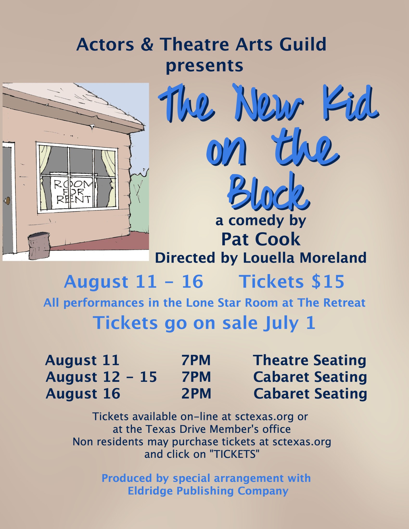The New Kid on the Block by Actors and Theatre Arts Guild, Sun City