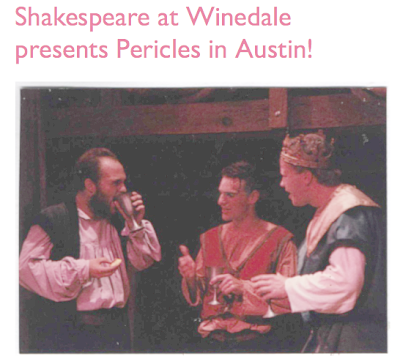 Pericles by Shakespeare at Winedale