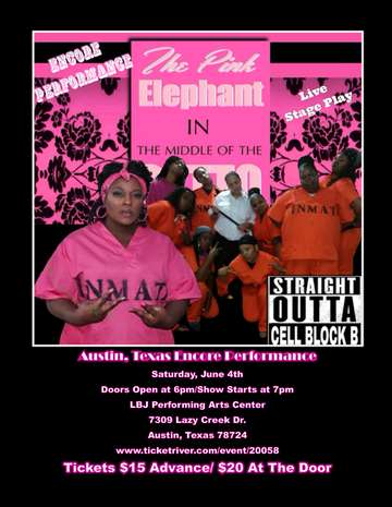 Pink Elephant in the Middle of the GETTO by Trina TiTi Ladette Cleveland