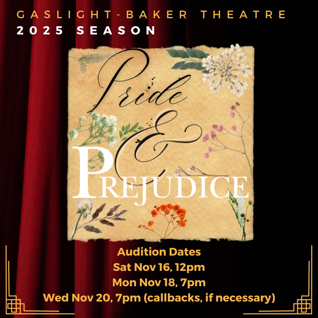 CTX3889. Auditions for Pride and Prejudice (Hamill), by Gaslight Baker Theatre