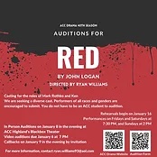 CTX3545. Auditions for RED by Austin Community College