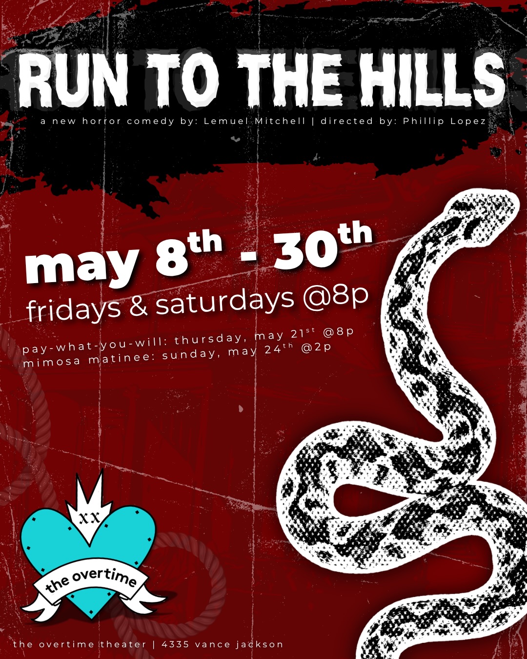 Run to the Hills by Overtime Theater