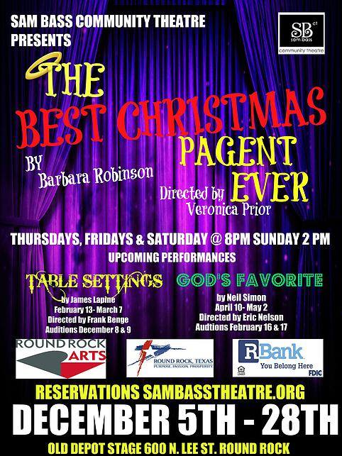 The Best Christmas Pageant Ever by Sam Bass Theatre Association