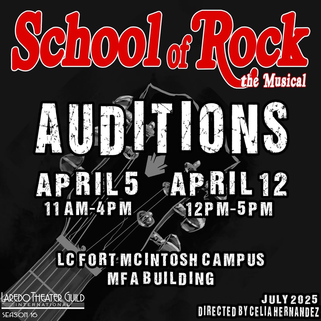 CTX4041. Auditions for School of Rock, by Laredo Theatre Guild International