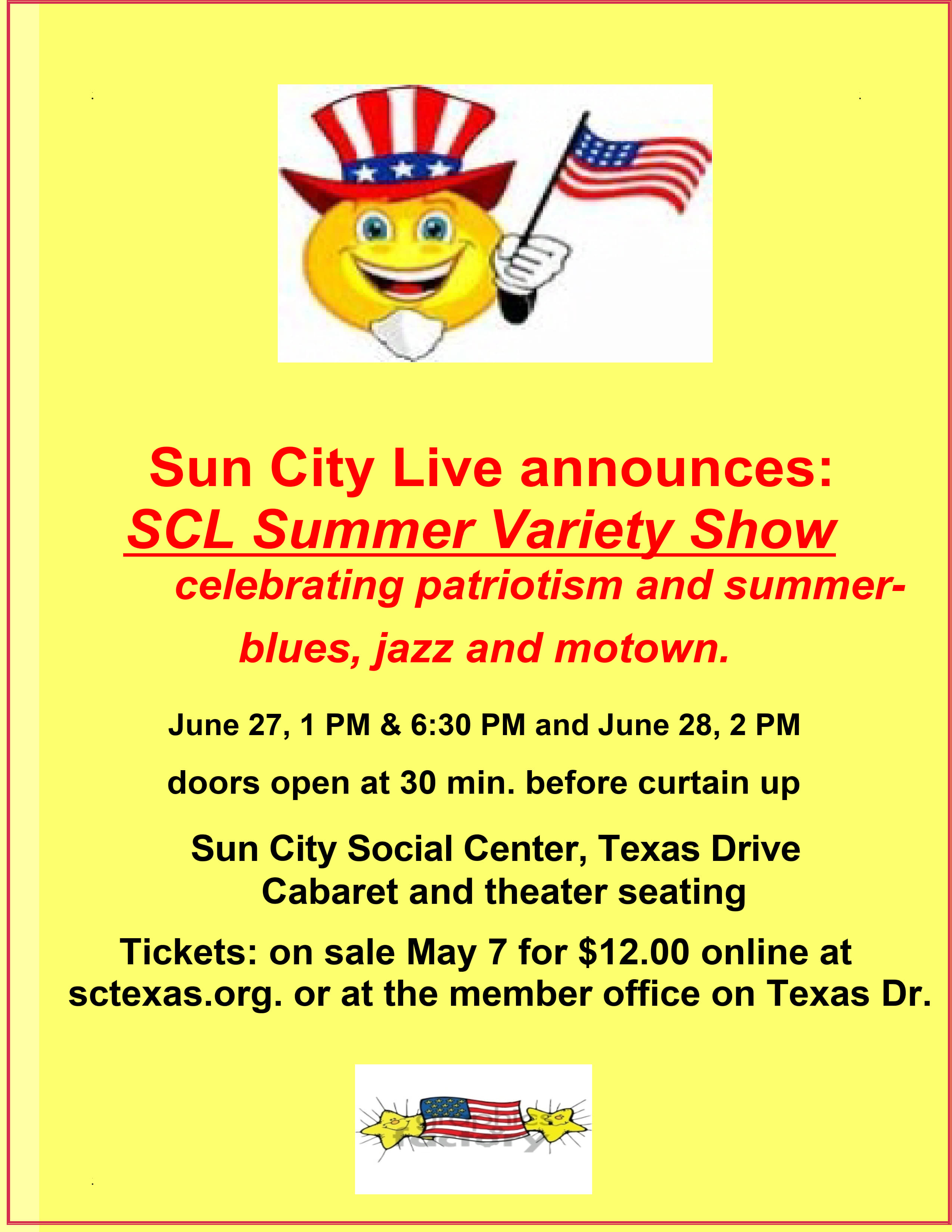 SCL Summer Variety Show by Sun City Live