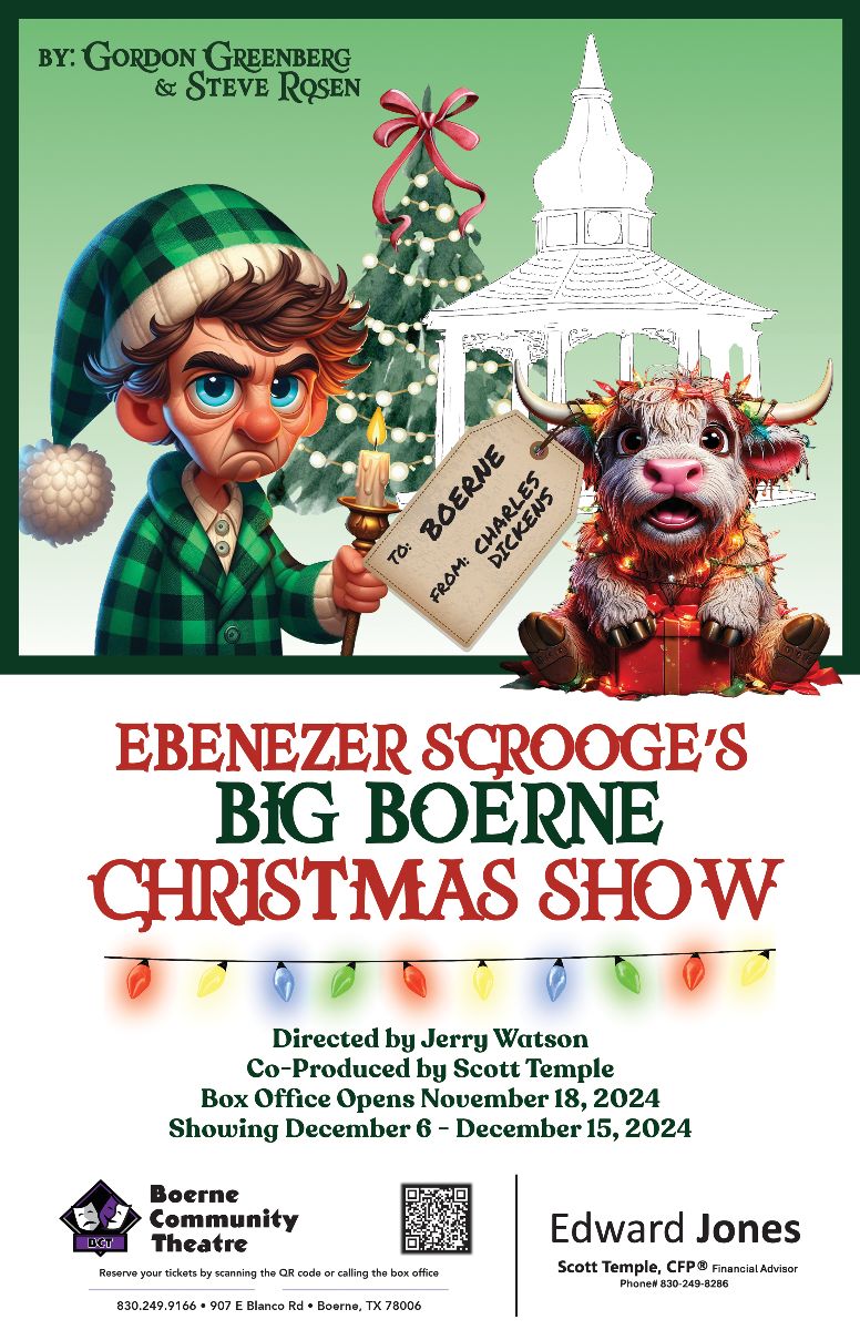 Ebenezer Scrooge's Big Boerne, Texas Christmas Show by Boerne Community Theatre