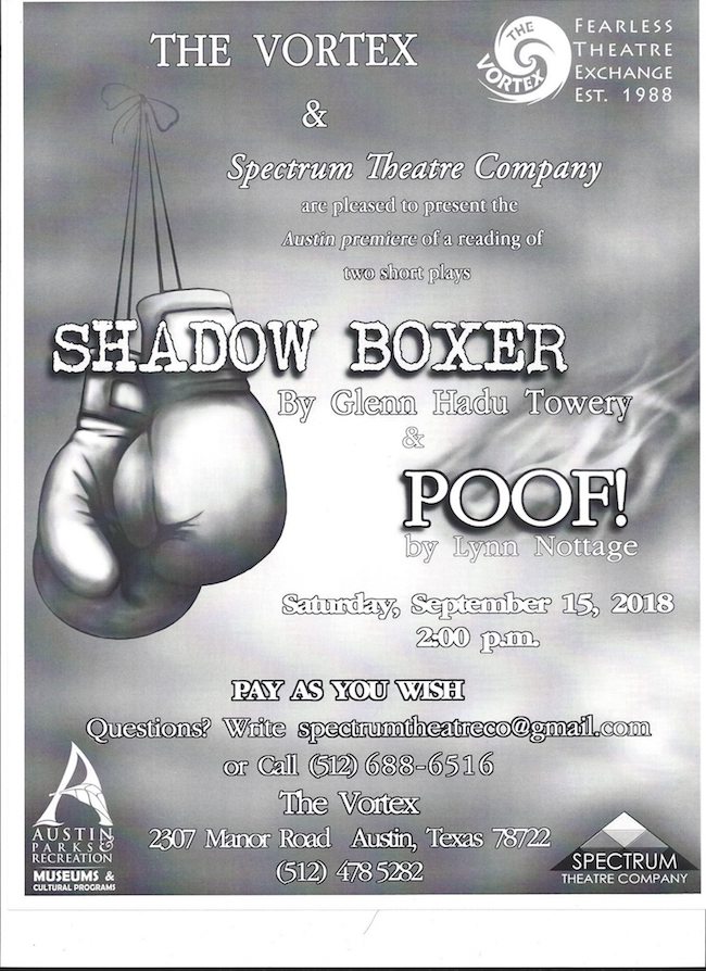 The Shadow Boxer AND POOF! by Spectrum Theatre Company