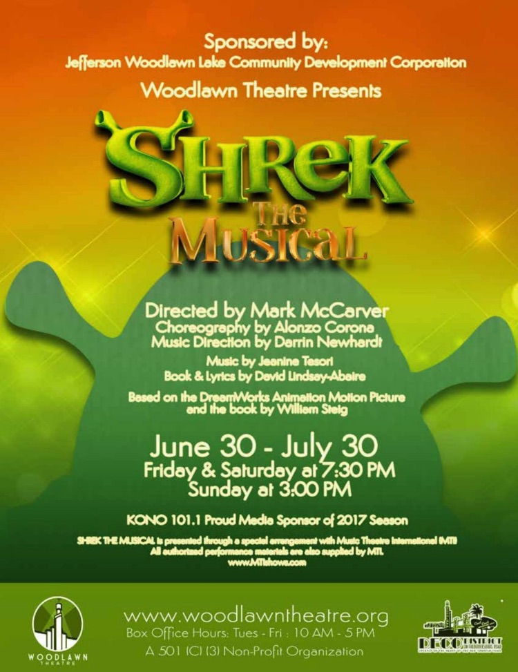 Shrek The Musical by Wonder Theatre (formerly Woodlawn Theatre)