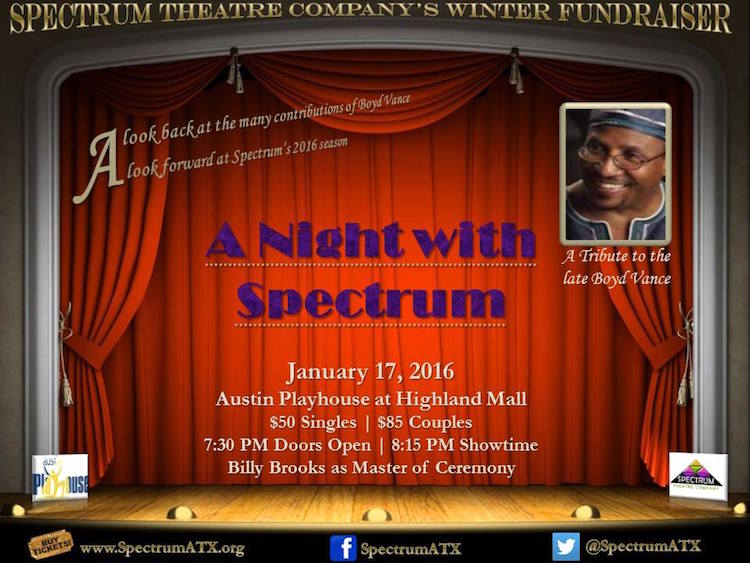 Spectrum Theatre's A NIGHT WITH BOYD VANCE by Spectrum Theatre Company