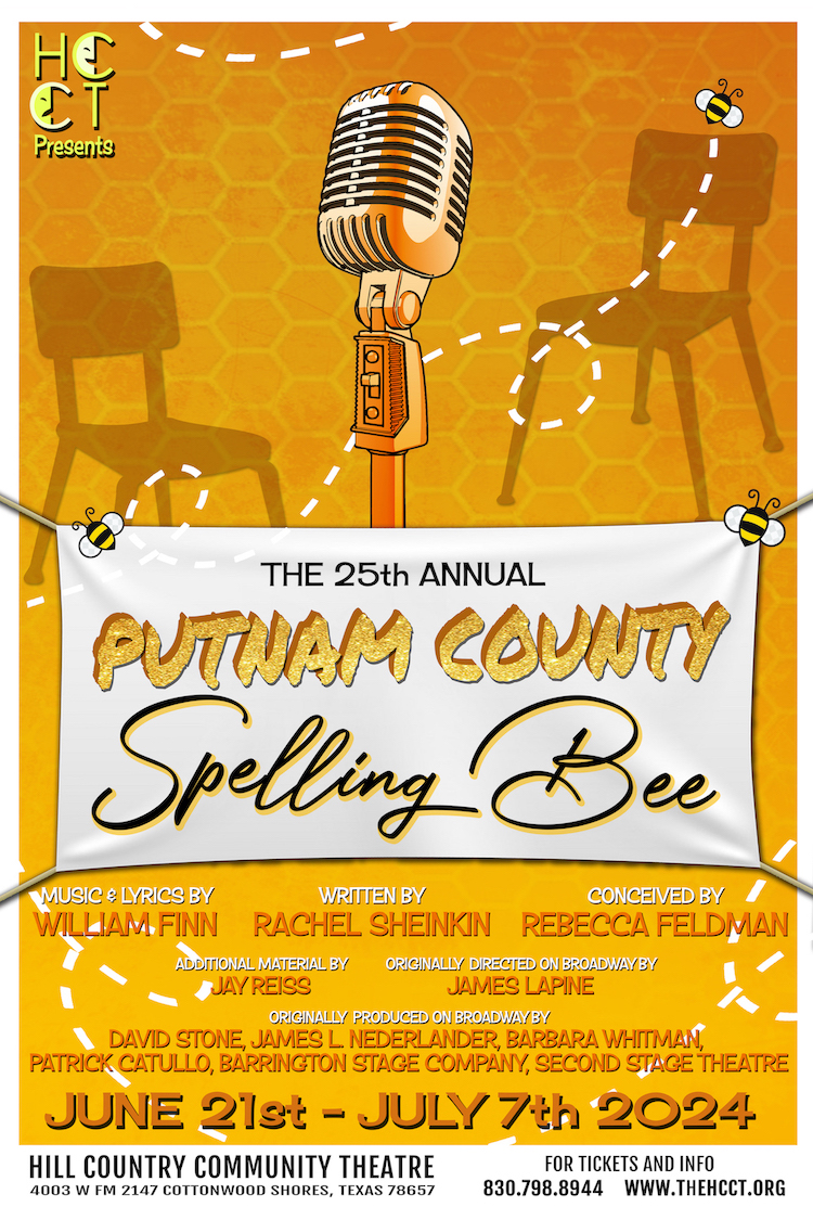 The 25th Annual Putnam County Spelling Bee by Hill Country  Community Theatre (HCCT)
