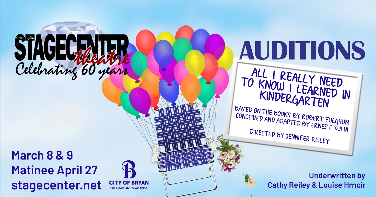 CTX2024. Auditions for All I Really Need To Know I Learned In Kindergarten, by StageCenter Community Theatre, Bryan
