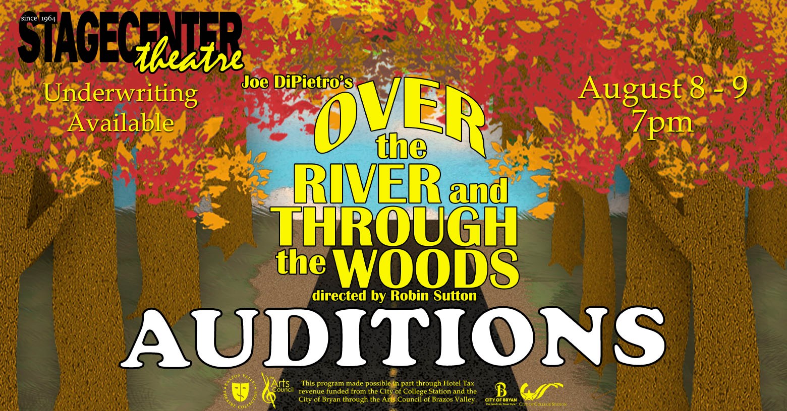 Auditions for Over the River and through the Woods, by StageCenter Community Theatre, Bryan