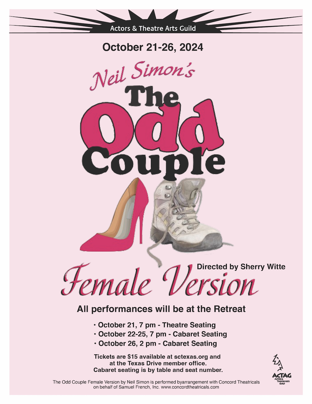 The Odd Couple - Female Version by Actors and Theatre Arts Guild, Sun City