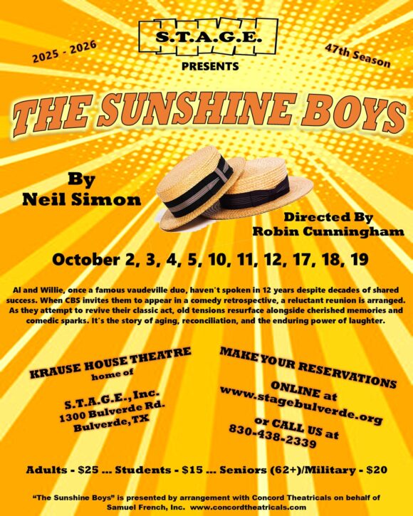The Sunshine Boys by Boerne Community Theatre