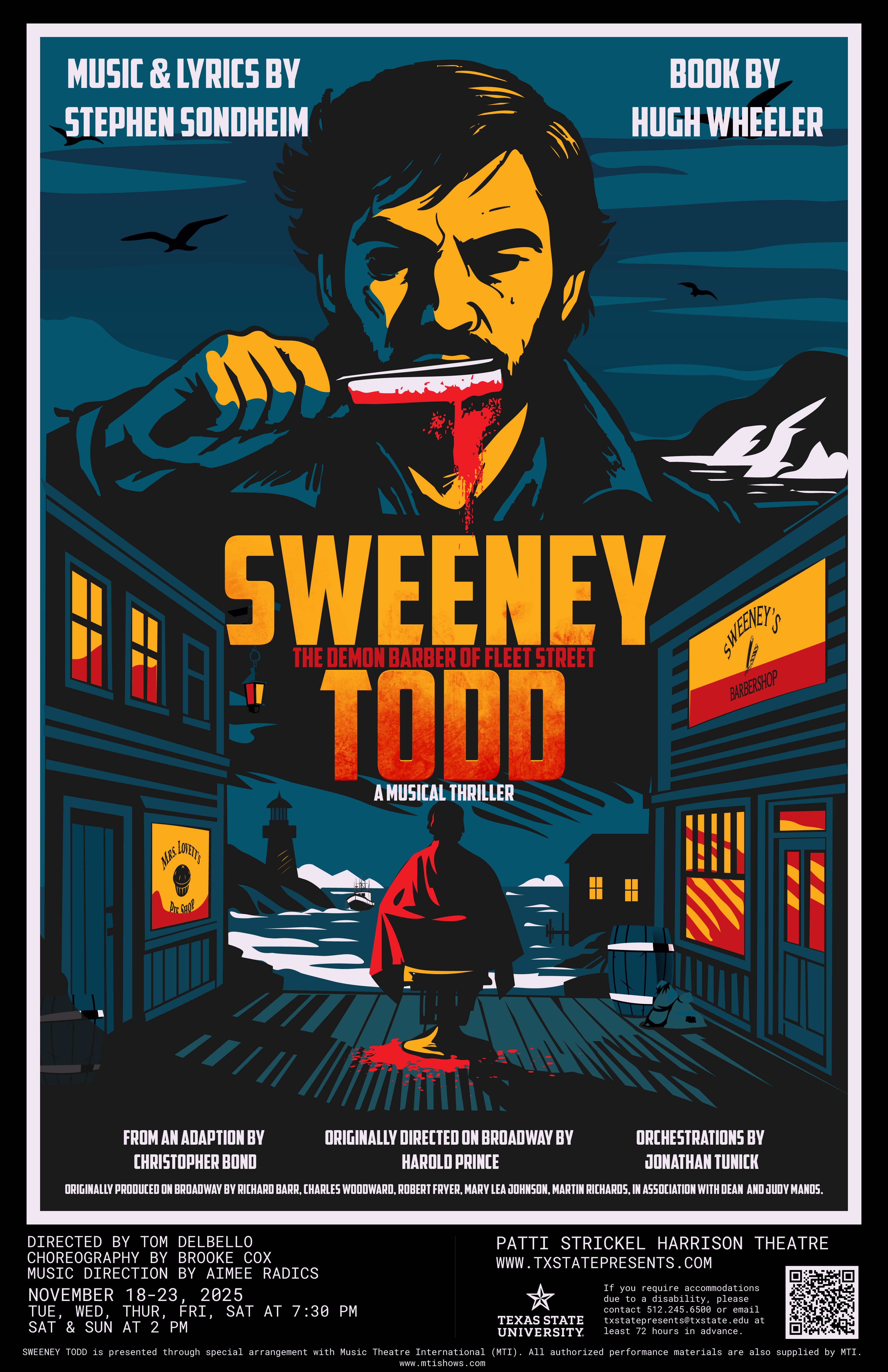 Sweeney Todd by Texas State University Department of Theatre, Dance and Film