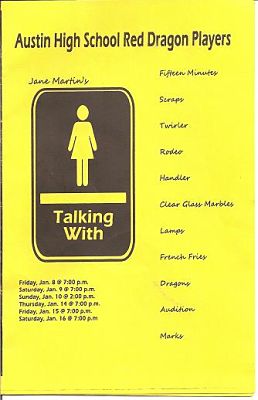 Talking with Jane Martin by Red Dragon Players, Austin High School