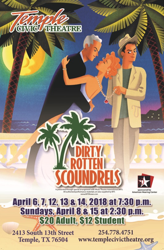 Dirty Rotten Scoundrels by Temple Civic Theatre