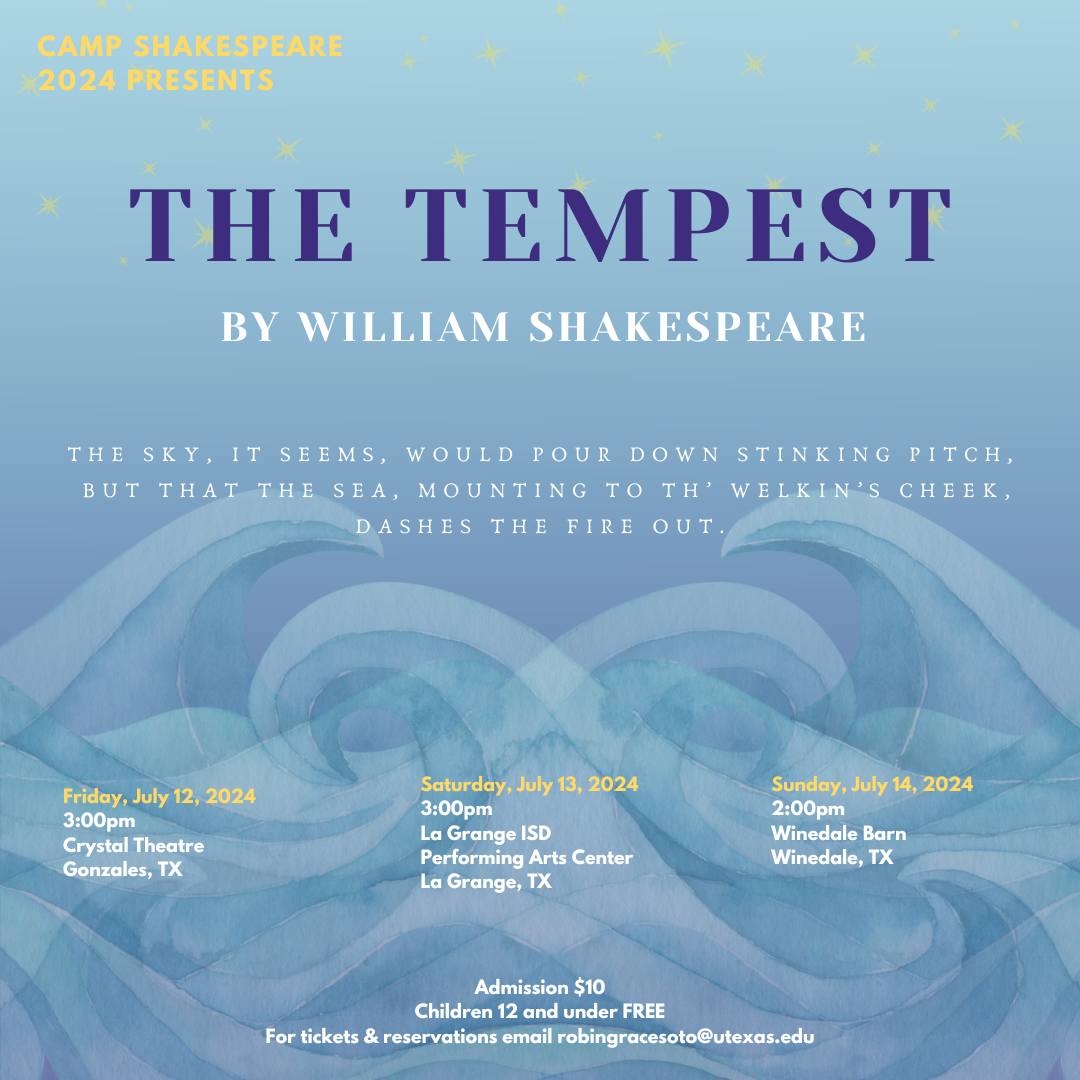 The Tempest by Shakespeare at Winedale