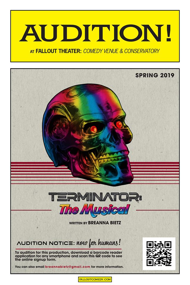 Auditions for Terminator, the musical, by Fallout Theatre