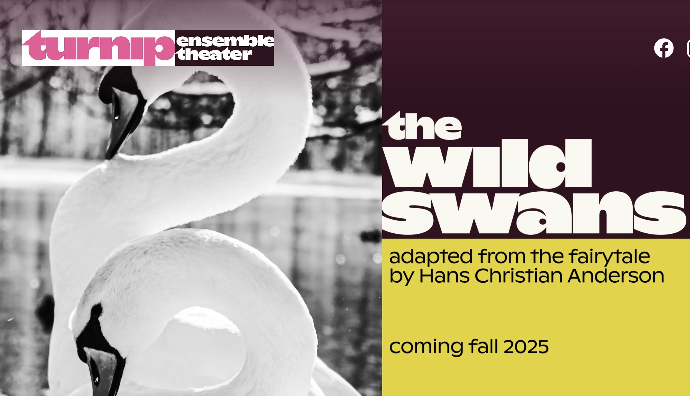 CTX4161. Invitation to Devising Workshop for The Wild Swans, by Turnip Ensemble Theater, San Antonio